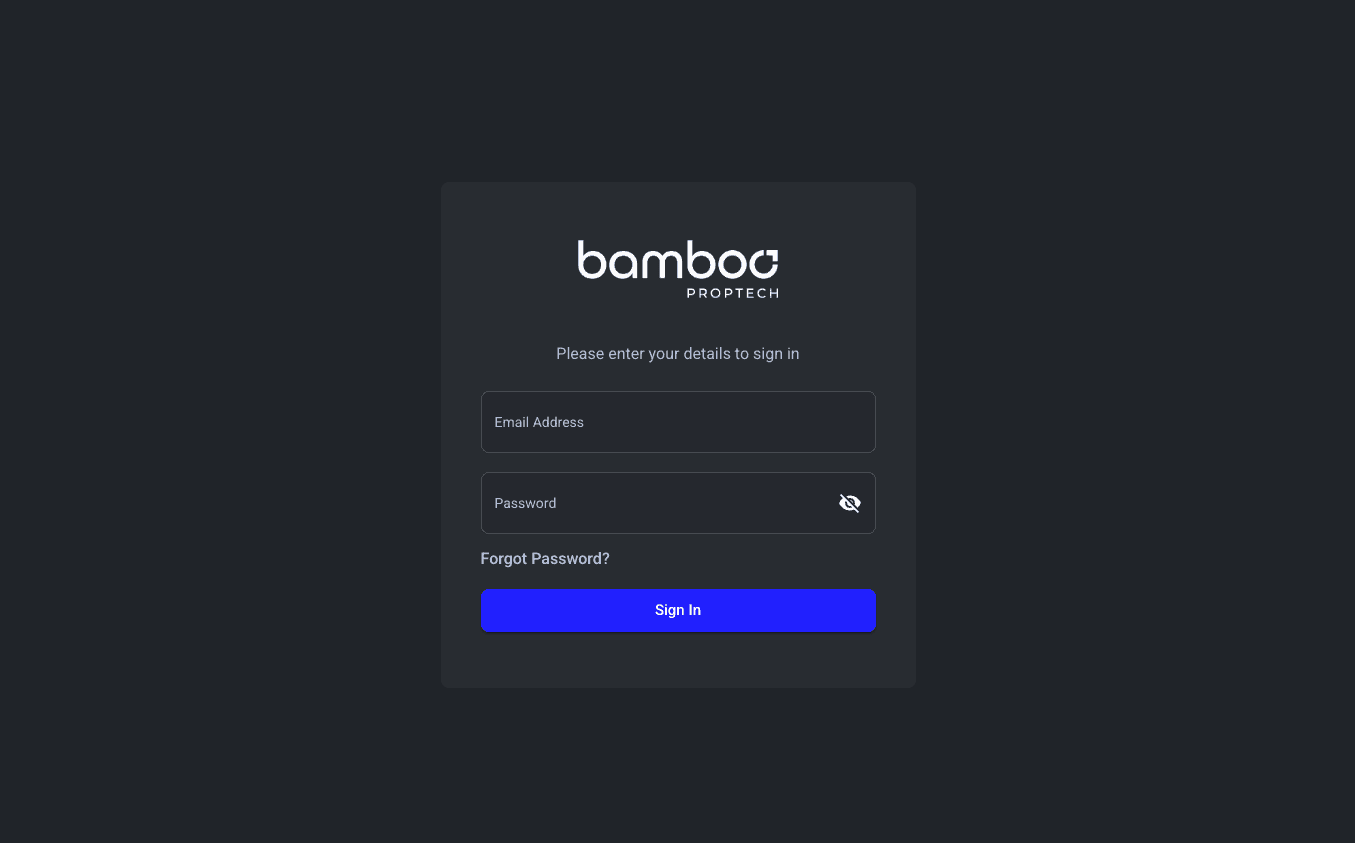 Dashboard Login